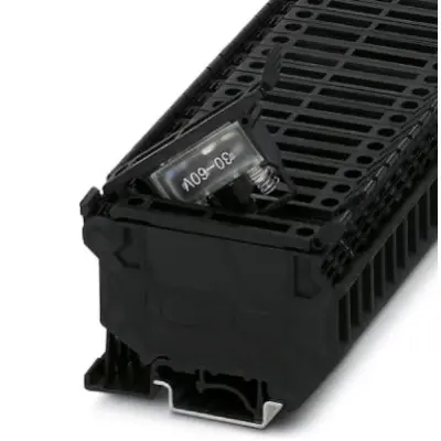 Fuse terminal block, 2 pole, 0.2-4.0 mm², 250 V, 6.3 A, 3004139 - 1