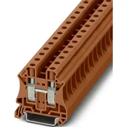 Through terminal block, screw connection, 0.5-16 mm², 57 A, 8 kV, brown, 1272440