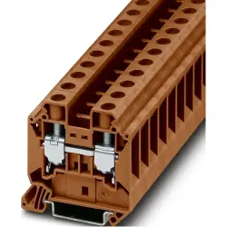 Through terminal block, screw connection, 1.5-25 mm², 76 A, 8 kV, brown, 1143432