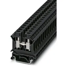 Through terminal block, screw connection, 0.5-16 mm², 1 pole, 57 A, 8 kV, black, 3022328