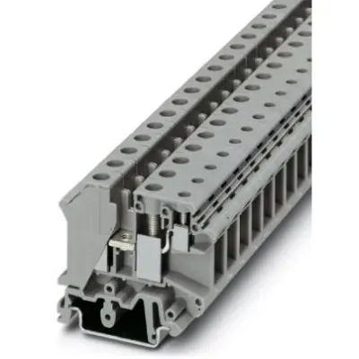 Through terminal block, screw connection, 0.5-16 mm², 3 pole, 57 A, 8 kV, gray, 3001381 - 1