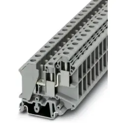 Through terminal block, screw connection, 0.5-16 mm², 3 pole, 57 A, 8 kV, gray, 3005196