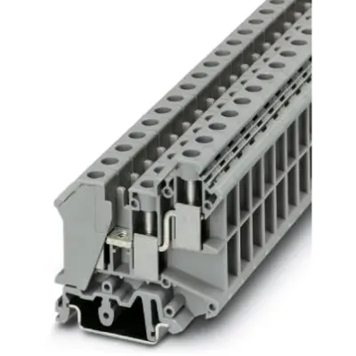 Through terminal block, screw connection, 0.5-16 mm², 3 pole, 57 A, 8 kV, gray, 3005196 - 1