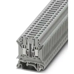 Disconnect terminal, screw connection, 0.2-6.0 mm², 2 pole, 16 A, 6 kV, gray, 3000604