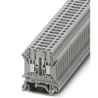 Disconnect terminal, screw connection, 0.2-6.0 mm², 2 pole, 16 A, 6 kV, gray, 3000604 - 1