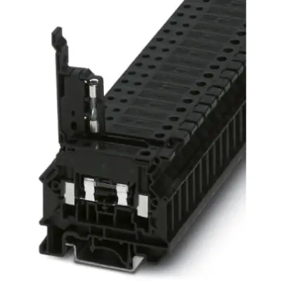 Fuse terminal block, 2 pole, 0.2-6.0 mm², 500 V, 6.3 A, 3000539 - 1