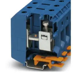 High current terminal, screw connection, 16-70 mm², 1 pole, 150 A, 8 kV, blue, 3009105