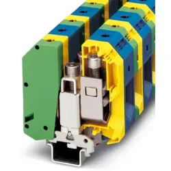 Protective conductor terminal, screw connection, 25-95 mm², 232 A, 8 kV, yellow/green, 3009176