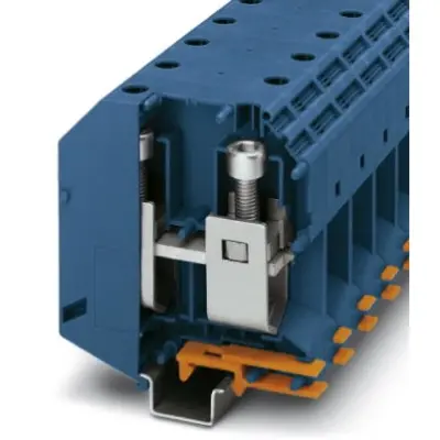 High current terminal, screw connection, 35-150 mm², 1 pole, 309 A, 8 kV, blue, 3010123 - 1