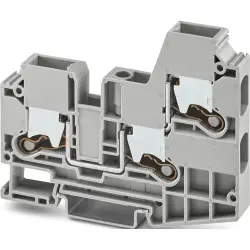 Through terminal block, push-X connection, 1.5-16 mm², 1 pole, 57 A, gray, 1329603