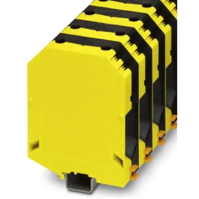High current terminal, screw connection, 70-240 mm², 1 pole, 415 A, 8 kV, yellow/black, 3247056 - 1
