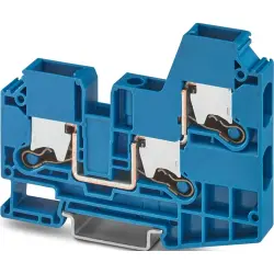 Through terminal block, push-X connection, 1.5-16 mm², 1 pole, 57 A, blue, 1329605