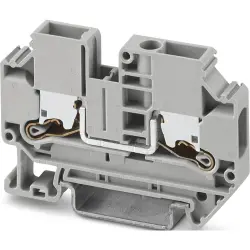 Through terminal block, push-X connection, 0.5-10 mm², 1 pole, 41 A, 8 kV, gray, 1329493