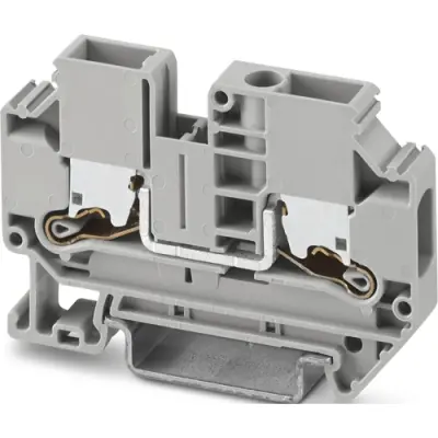 Through terminal block, push-X connection, 0.5-10 mm², 1 pole, 41 A, 8 kV, gray, 1329493 - 1