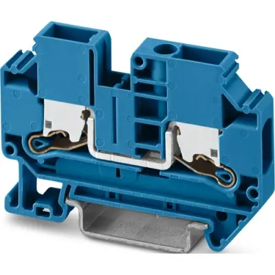 Through terminal block, push-X connection, 0.5-10 mm², 1 pole, 41 A, 8 kV, blue, 1329494 - 1