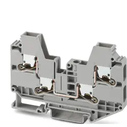 Through terminal block, push-X connection, 0.5-10 mm², 1 pole, 41 A, 8 kV, gray, 1329511