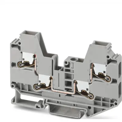 Through terminal block, push-X connection, 0.5-10 mm², 1 pole, 41 A, 8 kV, gray, 1329511 - 1