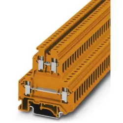 Through terminal block, screw connection, 0.2-4.0 mm², 32 A, 6 kV, orange, 3007314