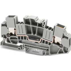 Through terminal block, push-X connection, 0.5-10 mm², 41 A, 8 kV, gray, 1446172