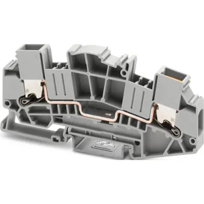Through terminal block, push-X connection, 0.5-10 mm², 41 A, 8 kV, gray, 1446172 - 1