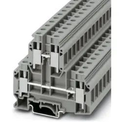 Double level terminal, screw connection, 0.5-16 mm², 4 pole, 57 A, 6 kV, gray, 2772077