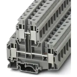 Double level terminal, screw connection, 0.5-16 mm², 4 pole, 57 A, 6 kV, gray, 3003567
