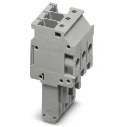Plug, 3 pole, 0.2-6.0 mm², gray for space-saving potential distribution, 3060131