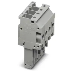 Plug, 4 pole, 0.2-6.0 mm², gray for space-saving potential distribution, 3060144