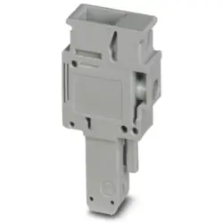 Plug, 1 pole, 0.2-6.0 mm², gray for space-saving potential distribution, 3060733