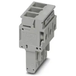 Plug, 3 pole, 0.2-6.0 mm², gray for space-saving potential distribution, 3060636
