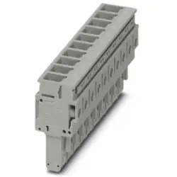 Plug, 10 pole, 0.2-6.0 mm², gray for space-saving potential distribution, 3060704