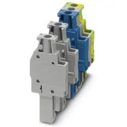 Plug, 1 pole, 0.14-4.0 mm², gray for space-saving potential distribution, 3045376