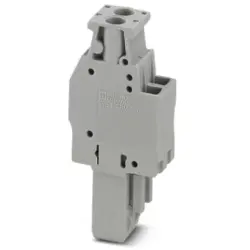 Plug, 2 pole, 0.14-4.0 mm², gray for space-saving potential distribution, 3045402