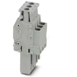 Plug, 3 pole, 0.14-4.0 mm², gray for space-saving potential distribution, 3045415