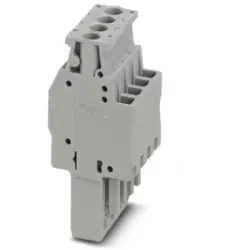 Plug, 4 pole, 0.14-4.0 mm², gray for space-saving potential distribution, 3045428