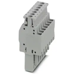 Plug, 7 pole, 0.14-4.0 mm², gray for space-saving potential distribution, 3045457