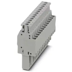 Plug, 13 pole, 0.14-4.0 mm², gray for space-saving potential distribution, 3045525