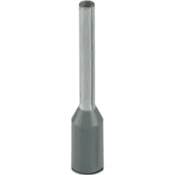 Insulated wire end ferrule, 0.75 mm², 16 mm/10 mm long, DIN 46228-4, UL 486F-E, gray, 3203118