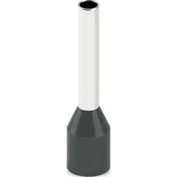 Insulated wire end ferrule, 1.5 mm², 16 mm/10 mm long, DIN 46228-4, UL 486F-E, black, 2100076
