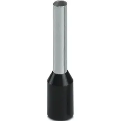 Insulated wire end ferrule, 1.5 mm², 16 mm/10 mm long, DIN 46228-4, UL 486F-E, NFC 63-023, black, 3203134