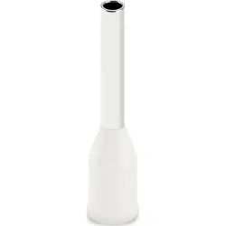 Insulated wire end ferrule, 0.75 mm², 16 mm/10 mm long, DIN 46228-1, UL 486F, white, 2100114