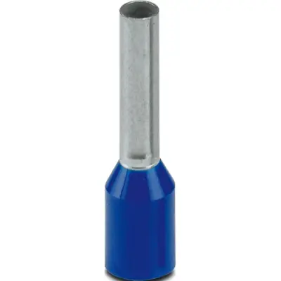 Insulated wire end ferrule, 2.5 mm², 17 mm/10 mm long, DIN 46228-4, blue, 3203147 - 1