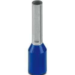 Insulated wire end ferrule, 2.5 mm², 17 mm/10 mm long, DIN 46228-4, blue, 3203147