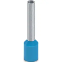 Insulated wire end ferrule, 2.5 mm², 18 mm/12 mm long, DIN 46228-4, UL 486F-E, blue, 2100241