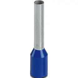Insulated wire end ferrule, 2.5 mm², 18 mm/12 mm long, DIN 46228-4, UL 486F-E, blue, 1200309