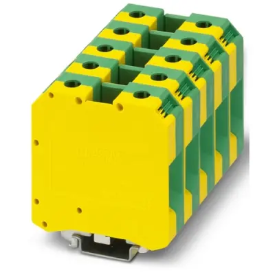 Protective conductor terminal, screw connection, 16-50 mm², 1 pole, 8 kV, yellow/green, 443078 - 1