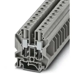 Through terminal block, screw connection, 0.5-16 mm², 2 pole, 57 A, 8 kV, gray, 3070354