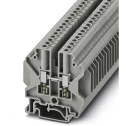 Through terminal block, screw connection, 0.2-6.0 mm², 2 pole, 32 A, 8 kV, gray, 3070338
