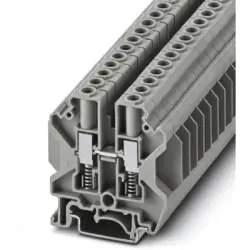 Through terminal block, screw connection, 0.2-10 mm², 2 pole, 41 A, 8 kV, gray, 3070341