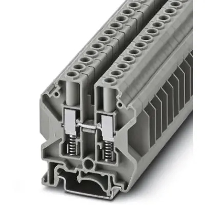 Through terminal block, screw connection, 0.2-10 mm², 2 pole, 41 A, 8 kV, gray, 3070341 - 1